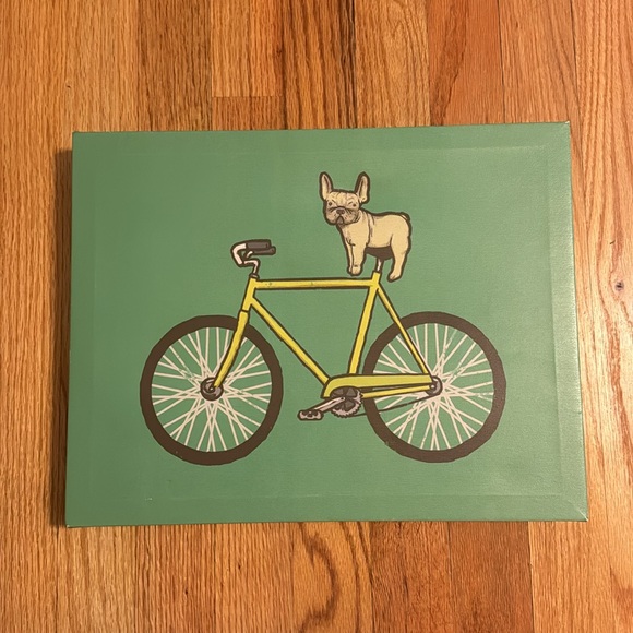 Poster Art Prints - Corgi On A Bike & Frenchie On A Fixie by Joe Van Wetering - Picture 3 of 7